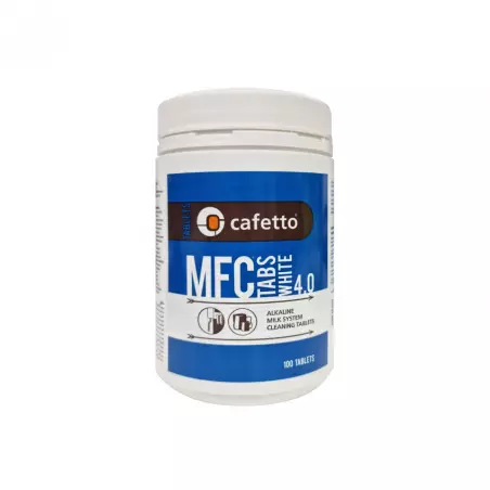Čistící tablety pro mléčný systém Cafetto MFC White 4.0. Balení obsahuje 100 ks.