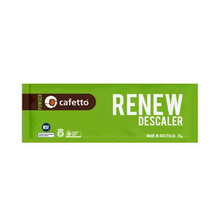 Sáček odvápňovacího čistícího prostředku Cafetto Renew Descaler 25 g.