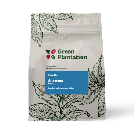 Pražená káva na espresso Kolumbie Anserma.