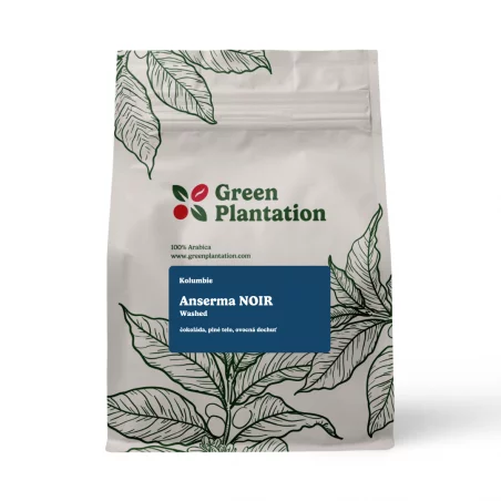Pražená káva na espresso Kolumbie Anserma NOIR.
