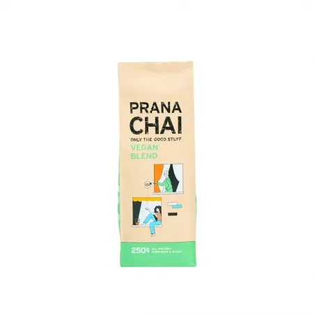 Lahodná směs na chai latte ve veganské variantě - Prana Chai Vegan Blend 250 g.