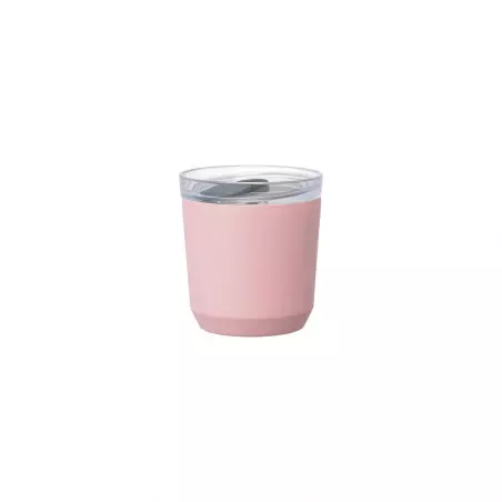 Růžový termohrnek Kinto To Go Tumbler o objemu 240 ml.