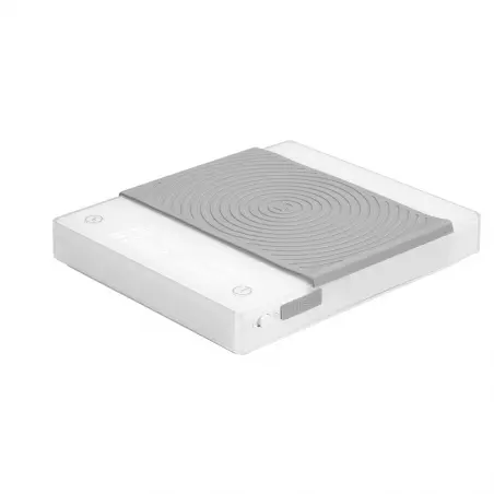 Digitální baristická váha Timemore Basic 2 v bílé barvě.