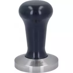 Tamper 58,4 mm s černou rukojetí.