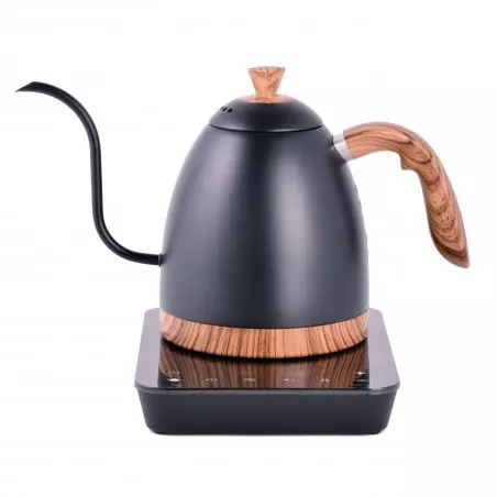 Konvice s husím krkem Brewista Artisan v matně černé barvě s ochranou proti přehřátí.