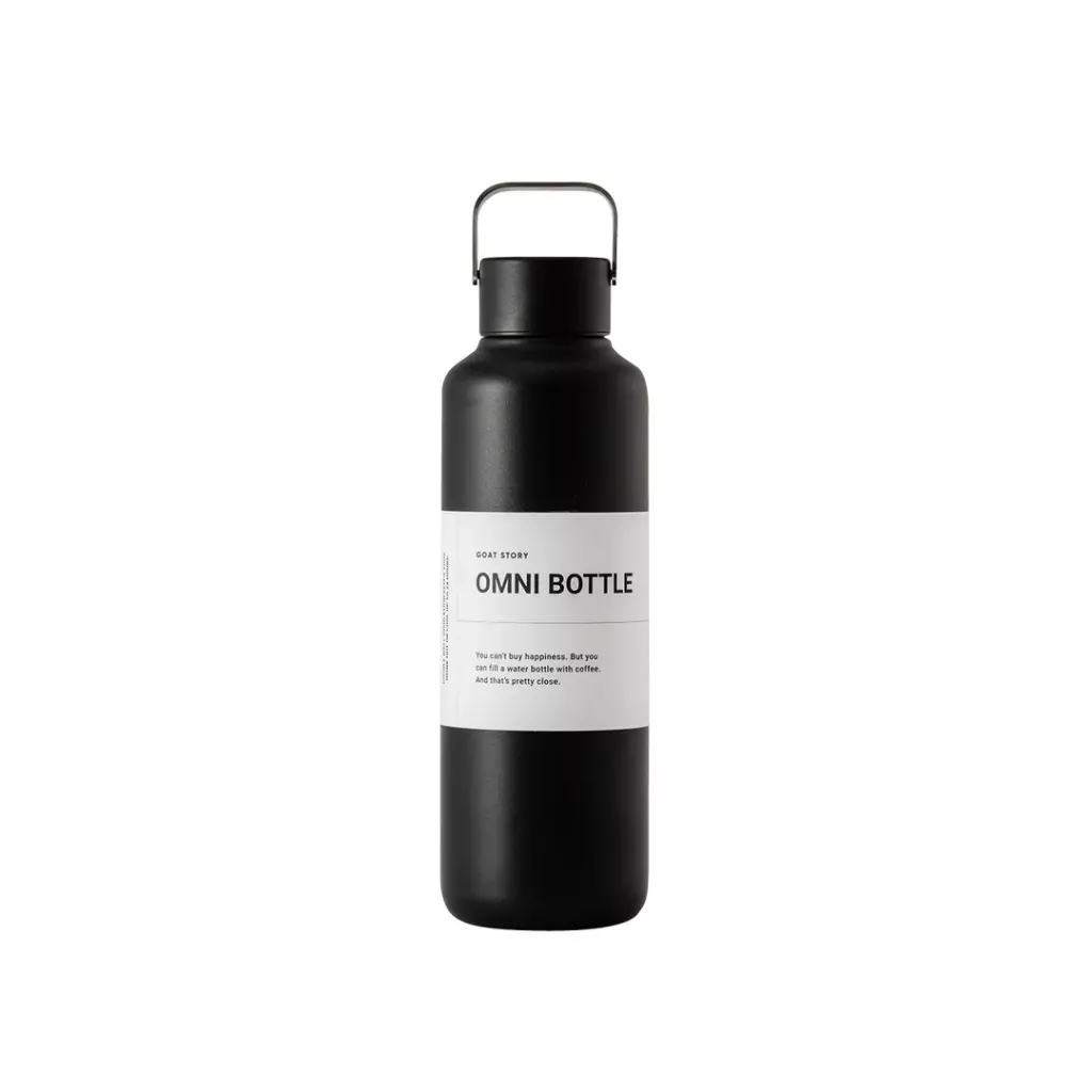 Černá minimalistická termoska Goat Story Omni termoska 600 ml. Černá minimalistická termoska Goat Story Omni termoska 600 ml.