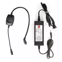 Příslušenství Flair 58 Preheat Controller s kolenem a napájecím zdrojem je kompatibilní se značkou Flair a nabízí praktické řešení pro optimální předohřev espresso.