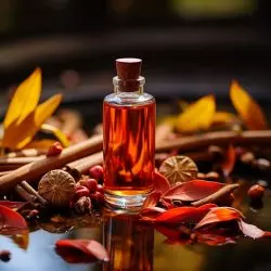 Skleněná lahvička s 10 ml 100% přírodního esenciálního oleje Ajowan od Green Plantation s kořeněnou vůní.