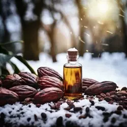 BIO Kakao od značky Green Plantation je 100% přírodní nosný olej s objemem 10 ml, ideální pro použití v aromaterapii a kosmetice.