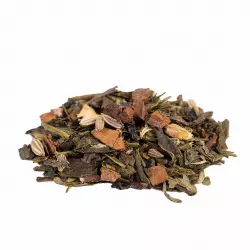 BIO Chai Green Tea je směs zeleného čaje od značky Green Plantation, která se vyznačuje kořeněným aroma, ideální pro všechny milovníky čajových specialit.