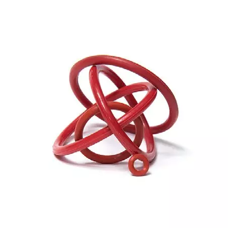 Sada červeného těsnění pro Flair Standard na bílém pozadí