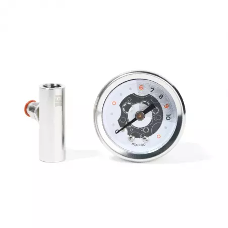 Tlakoměr BooKoo G1/8 FFM T Splitter Gauge je kvalitní přístroj, který poskytuje přesné měření tlaku.