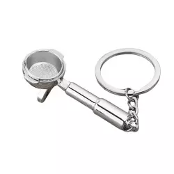 Stříbrný portafilter přívěsek na klíče od značky Coffea je ideálním dárkem pro milovníky kávy, který potěší svou elegantní stříbrnou barvou.