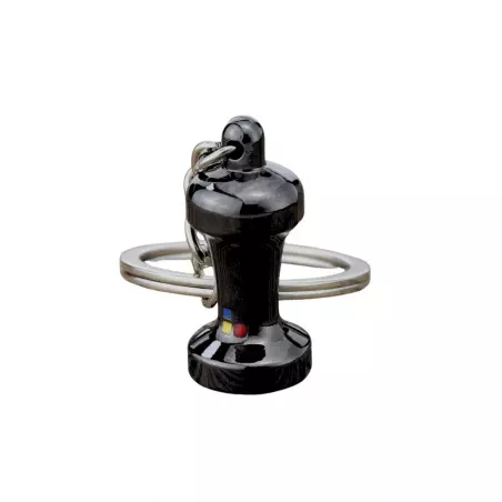 Černý tamper přívěsek na klíče od značky Coffea je ideálním dárkem pro milovníky kávy, který vyniká svou elegantní černou barvou.