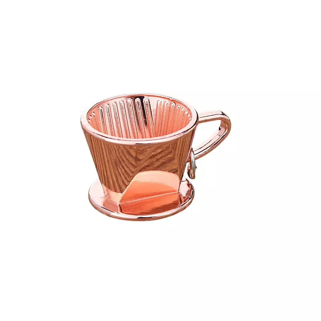 Růžový dripper přívěsek na klíče značky Coffea je ideálním dárkem pro milovníky kávy, který spojí váš styl s vášní pro kávu.