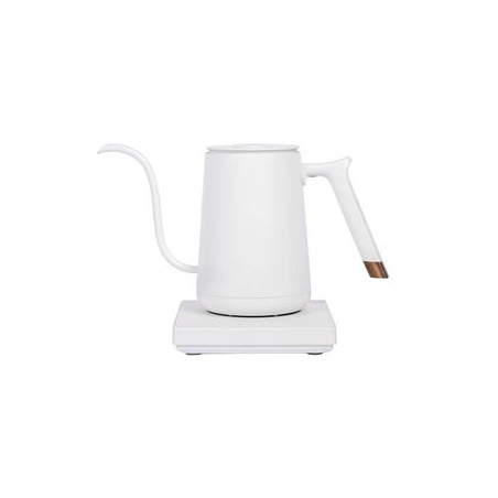 Bílá konvice Timemore Mini Fish Smart Pour Over, 600 ml, s Bluetooth a WiFi