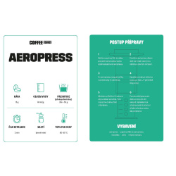 AeroPress postavený na hrnku při přípravě kávy