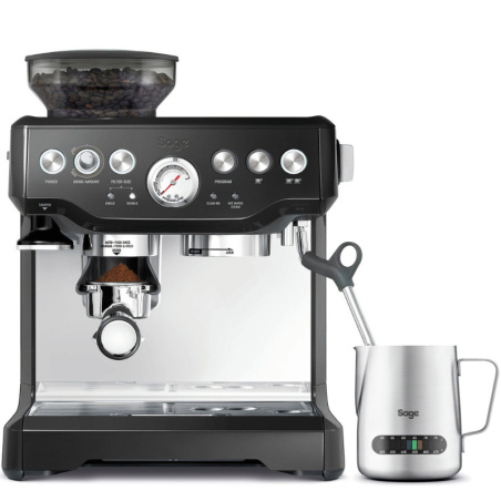 Pákový kávovar Sage The Barista Express BES875BKS v černém provedení