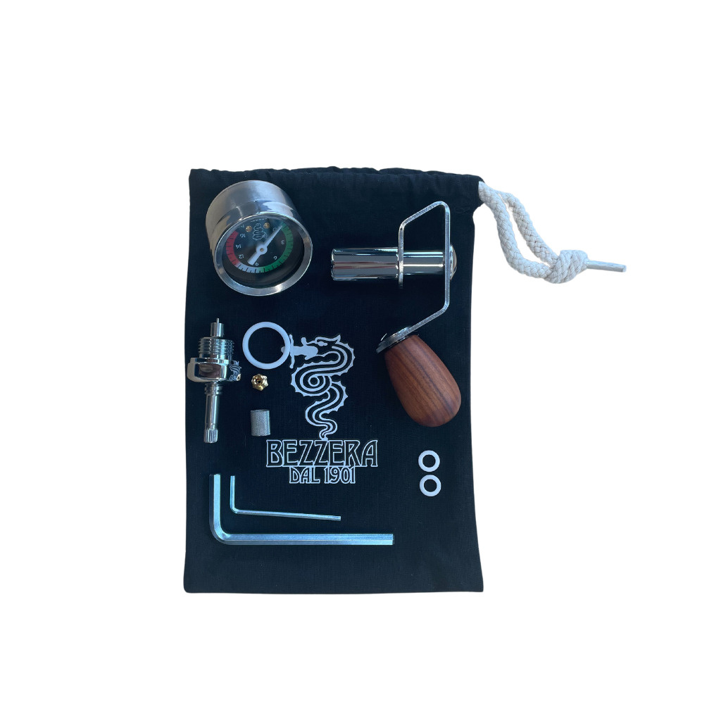 Dřevěná rukojeť sady Flow Control Bezzera pro hlavu E61, kód 5900574