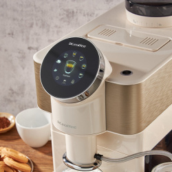 Pohled na výdejní část a odkapávač kávovaru Dr. Coffee H2 Pohled na výdejní část a odkapávač kávovaru Dr. Coffee H2