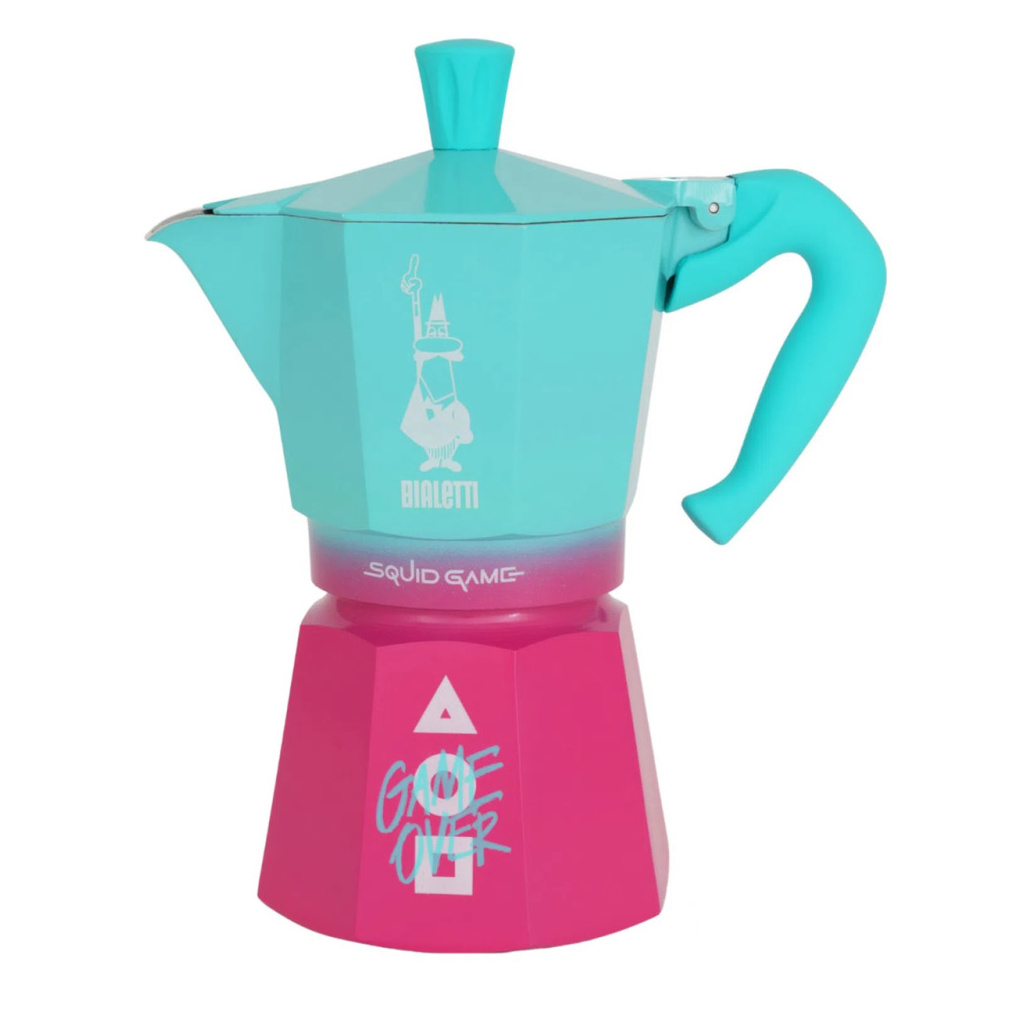 Moka konvička Bialetti Moka Express z edice Squid Game pro šest porcí kávy