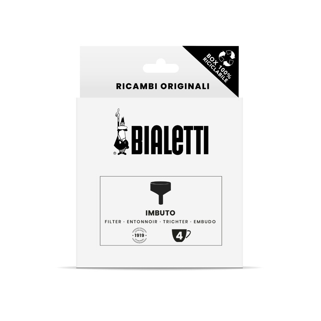 Náhradní trychtýř na 4 porce určený pro moka konvičku Bialetti Brikka