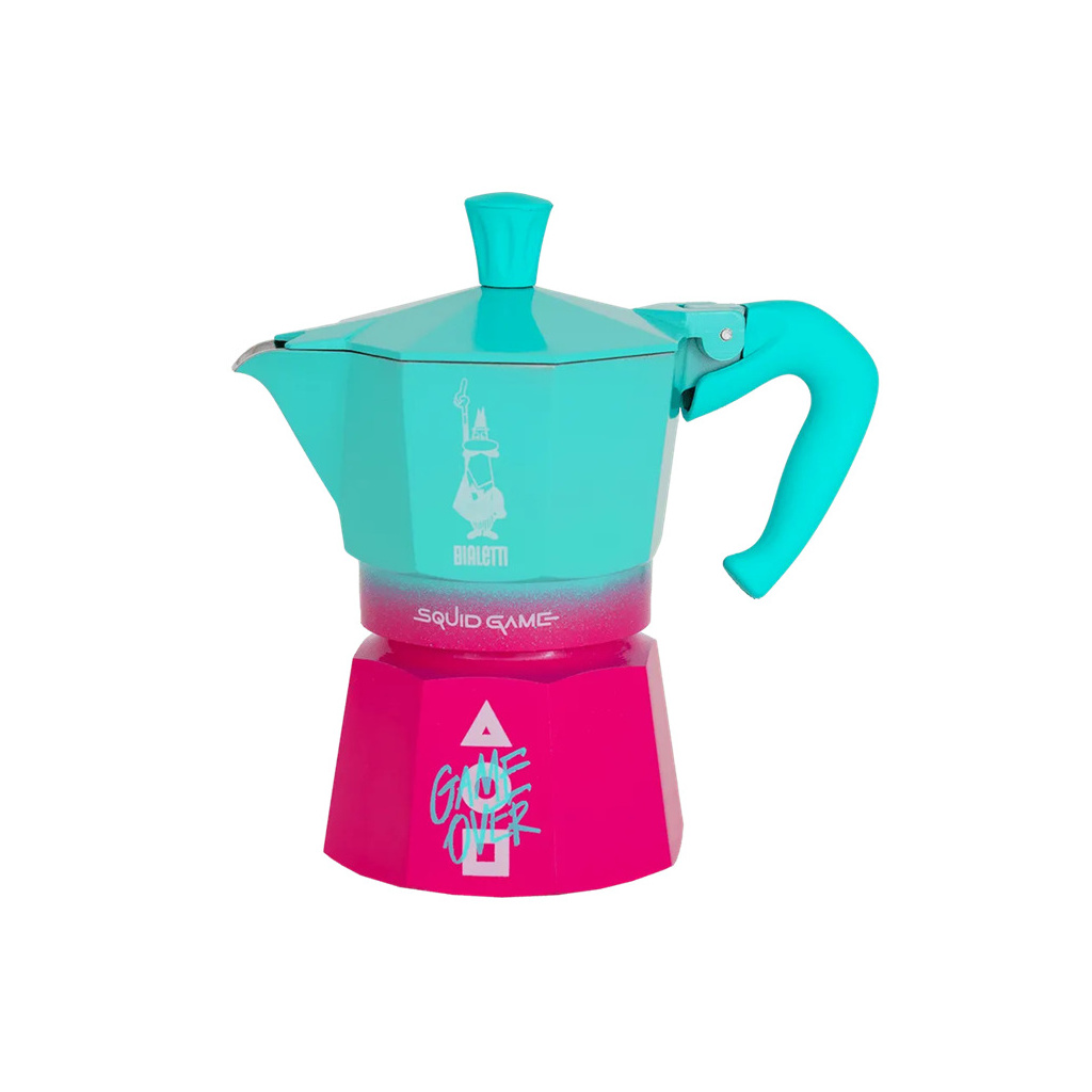 Moka konvička Bialetti Moka Express ze série Squid Game na tři porce