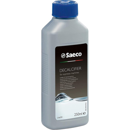 Láhev s odvápňovacím přípravkem Saeco o objemu 250 ml pro kávovary