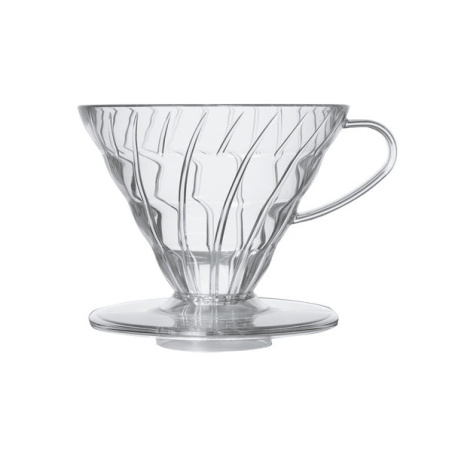 Dripper Hario V60 02 z čirého plastu, celkový pohled