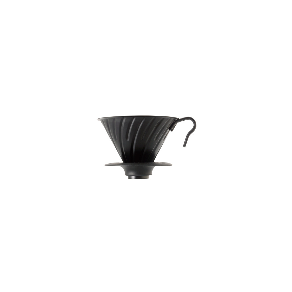 Ocelový dripper Hario V60-02 v matné černé barvě Ocelový dripper Hario V60-02 v matné černé barvě