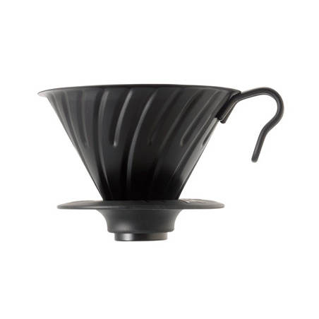 Ocelový dripper Hario V60-02 v matné černé barvě