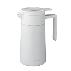 Dvoustěnná termokonvička Hario 600 ml pro servírování, bílá
