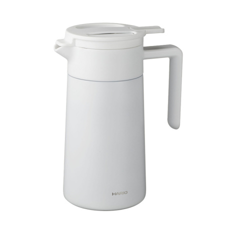 Dvoustěnná termokonvička Hario 600 ml pro servírování, bílá