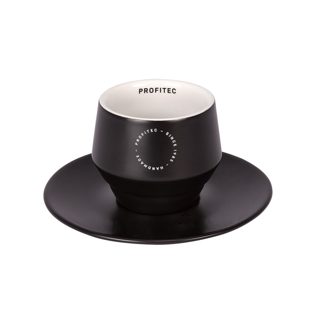 Porcelánový šálek Profitec na cappuccino s podšálkem, 200 ml