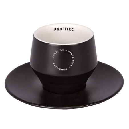 Porcelánový šálek Profitec na cappuccino s podšálkem, 200 ml
