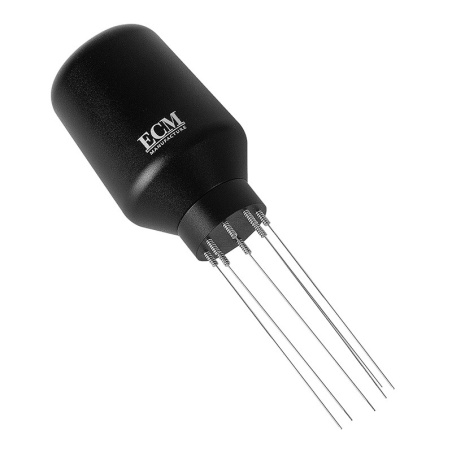 Černý jehlový distributor ECM WDT na rozrušení hrudek kávy