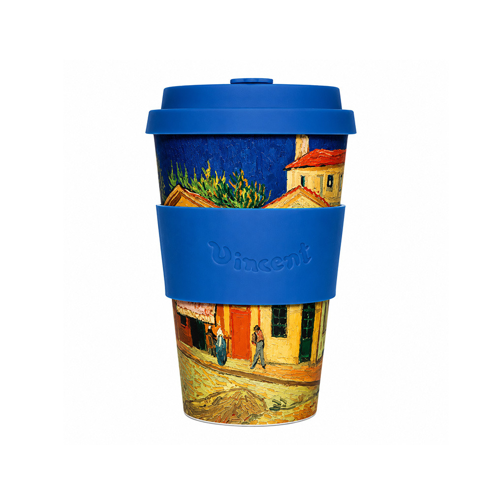 Kelímek Ecoffee Cup 400 ml s motivem Van Gogh Yellow House