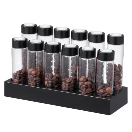 Dvanáct zkumavek Ecocoffee na kávu v jedné sadě