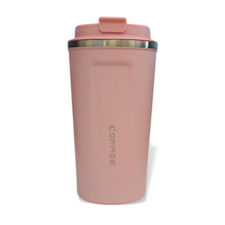 Růžový termohrnek Ecocoffee na kávu s sebou