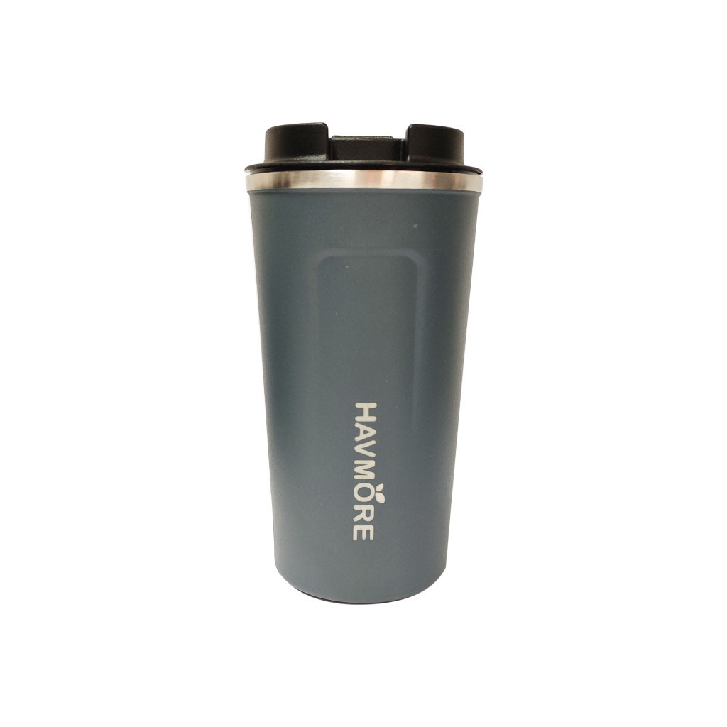Šedý termohrnek Ecocoffee na kávu, 500 ml