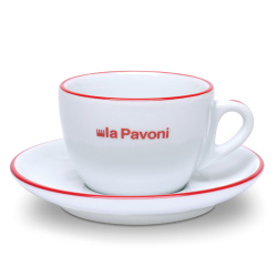 La Pavoni cappuccino šálek s podšálkem, porcelán, 180 ml