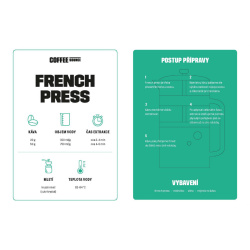 Skleněná nádoba Yama pro French press při pohledu z boku