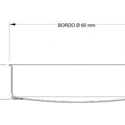 Pohled shora na perforaci sprchy pro hlavu E61