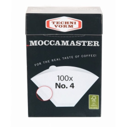 Papírové filtry Moccamaster číslo 4 v balení po 100 kusech