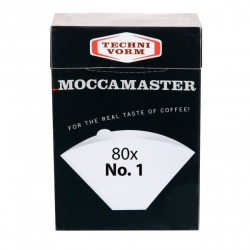 Papírové filtry Moccamaster číslo 1 pro Cup-One, balení po 80 kusech Papírové filtry Moccamaster číslo 1 pro Cup-One, balení po 80 kusech