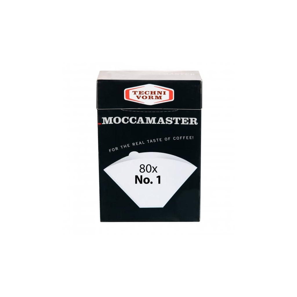 Papírové filtry Moccamaster číslo 1 pro Cup-One, balení po 80 kusech Papírové filtry Moccamaster číslo 1 pro Cup-One, balení po 80 kusech