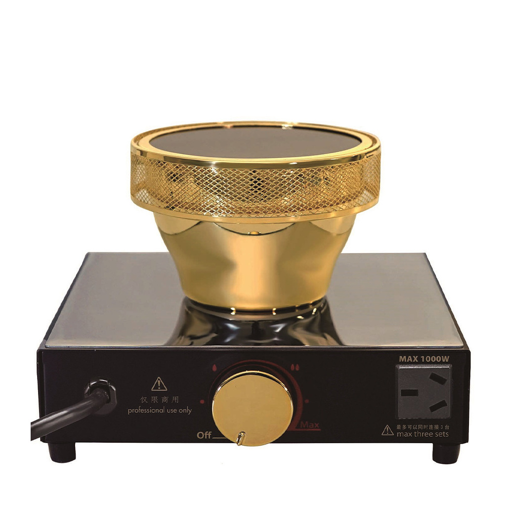 Halogenový ohřívač Hario Dial Beam Heater ke kávovým syfonům, celkový pohled