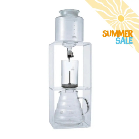 Kapací věž Hario Water Dripper Clear na cold brew pro 2 až 6 šálků, celkový pohled