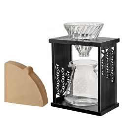 Dripper AYA V60 s ornamentem Asanoha zblízka