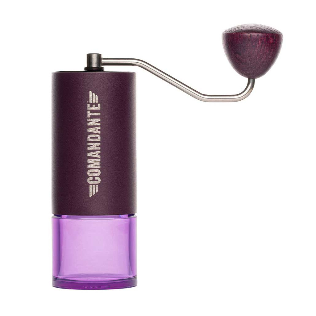 Ruční mlýnek Comandante C40 MK4 Nitro Blade Deep Purple BB Style, celkový pohled